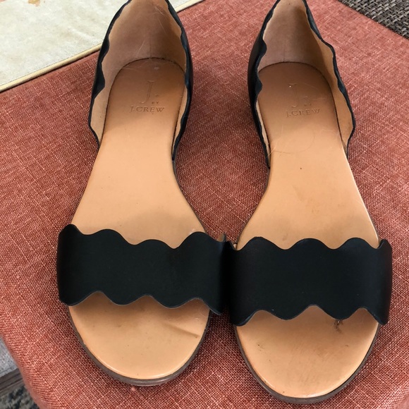 J Crew flat sandals size 9